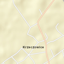 Krzeczowice Street Map