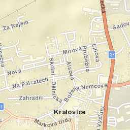 Kralovice Street Map