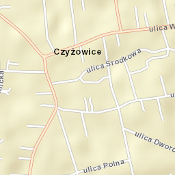 Czyżowice Street Map