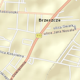 Brzeszcze Street Map