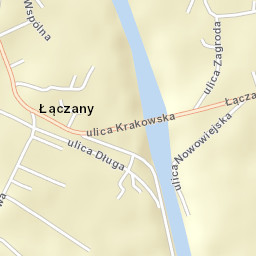 Łączany Street Map