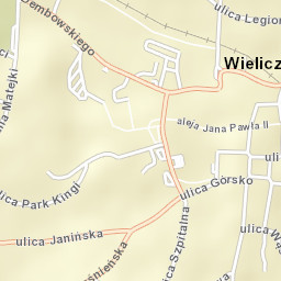 Powiat wielicki Street Map