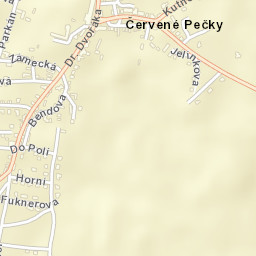 Červené Pečky Street Map