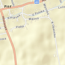 Píšť Street Map