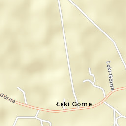 Łęki Górne Street Map