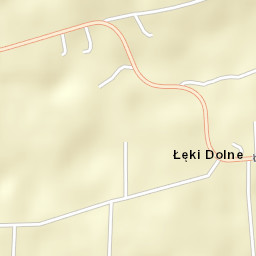 Łęki Dolne Street Map