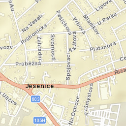 Jesenice Street Map