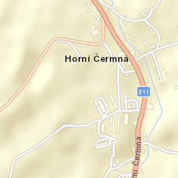 Horní Čermná Street Map