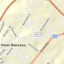 Horní Benešov Street Map