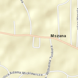 Mszana Street Map