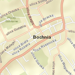 Powiat bocheński Street Map