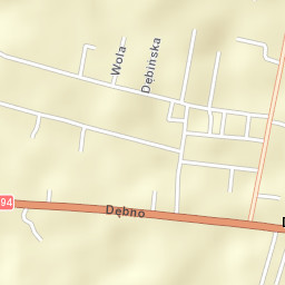 Dębno Street Map