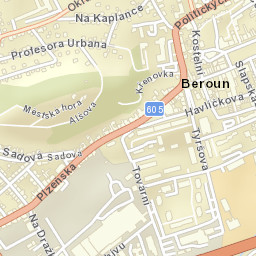 Beroun Street Map