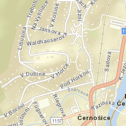 Černošice Street Map