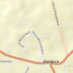 Gorzyce Street Map