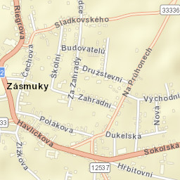 Zásmuky Street Map