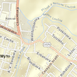 Vysoké Mýto Street Map