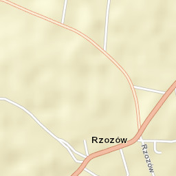 Rzozów Street Map
