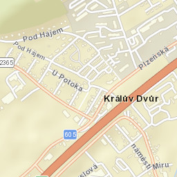 Králův Dvůr Street Map