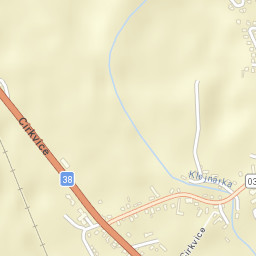 Církvice Street Map