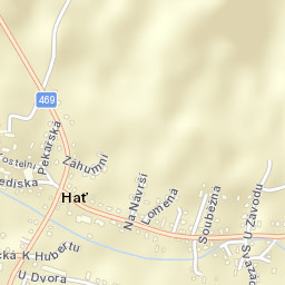 Hať Street Map