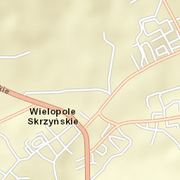 Wielopole Skrzyńskie Street Map