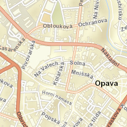 Opava Street Map