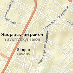 Yavoriv Street Map