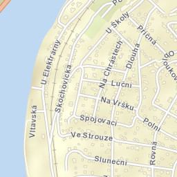 Vrané nad Vltavou Street Map