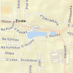 Zvole Street Map