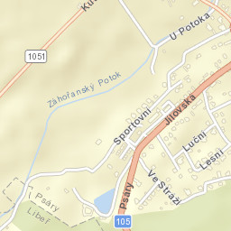 Psáry Street Map