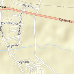 Velké Hoštice Street Map