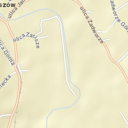 Radziszów Street Map