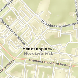 Novoyavorivs'k Street Map