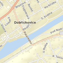Dobřichovice Street Map