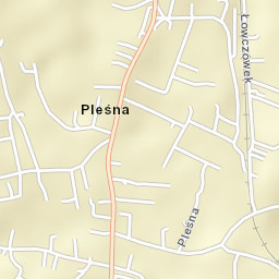 Pleśna Street Map