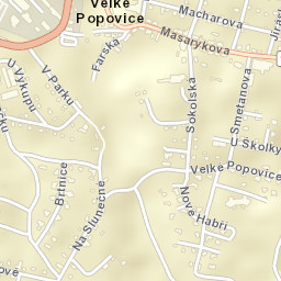 Velké Popovice Street Map