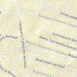 Berdychivskyy Rayon Street Map