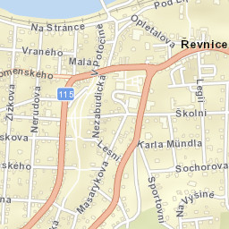 Řevnice Street Map