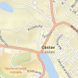 Čáslav Street Map