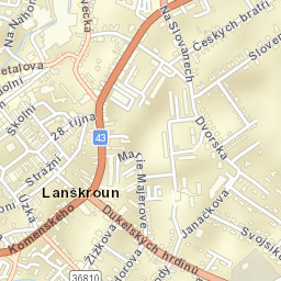 Lanškroun Street Map