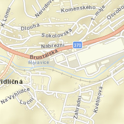 Břidličná Street Map