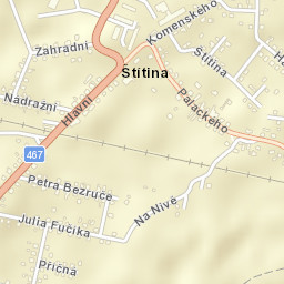 Štítina Street Map