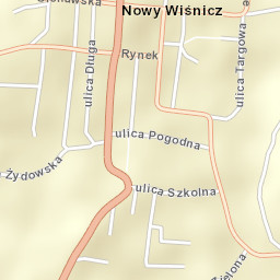 Nowy Wiśnicz Street Map