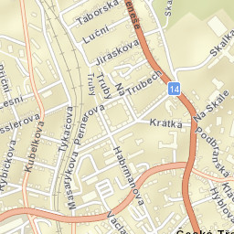 Česká Třebová Street Map