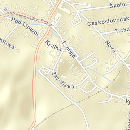 Postřelmov Street Map