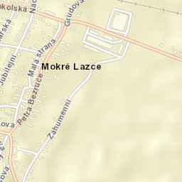 Mokré Lazce Street Map