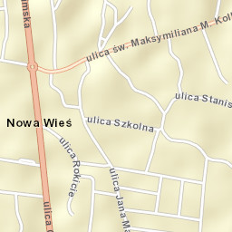 Nowa Wieś Street Map