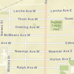 301 Larche Avenue West, Winnipeg, MB R2C Street Map