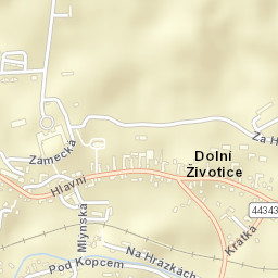 Dolní Životice Street Map